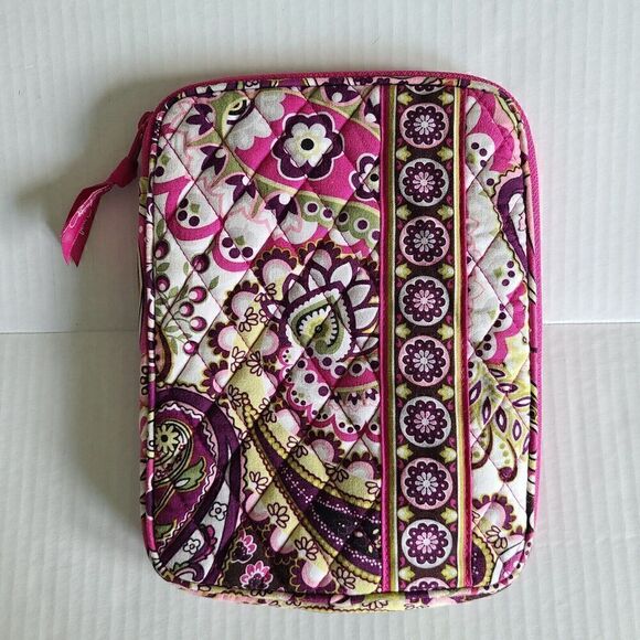 Vera Bradley Tablet Mini‎ iPad Sleeve 9" x 6.5" Pink Very Berry Paisley Case - Picture 1 of 10